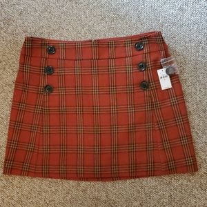 GAP Red Plaid Skirt